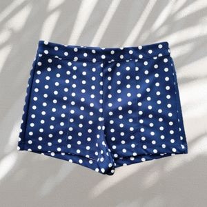 Blue short with white dot